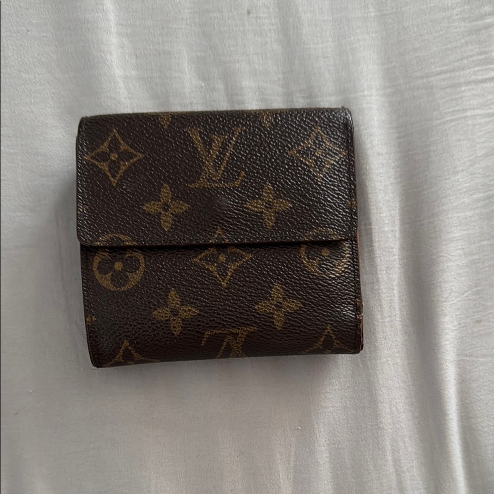 Louis Vuitton Brown Monogram Elise Trifold Unisex Wallet - Picture 2 of 7